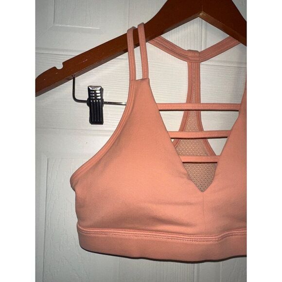 Zyia Active Peach Grid Mesh Sport Bra Size Small - Picture 5 of 12
